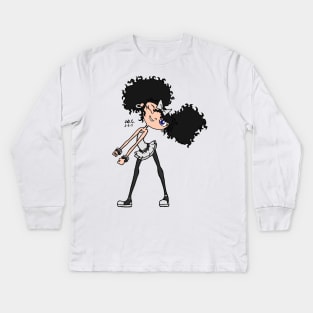 Izzy White Kids Long Sleeve T-Shirt